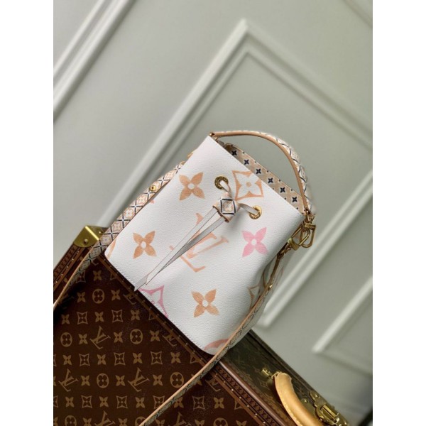 Replica Borsa a secchiello Louis Vuitton Neonoe BB M22985 rosa Imitazioni Outlet Online
