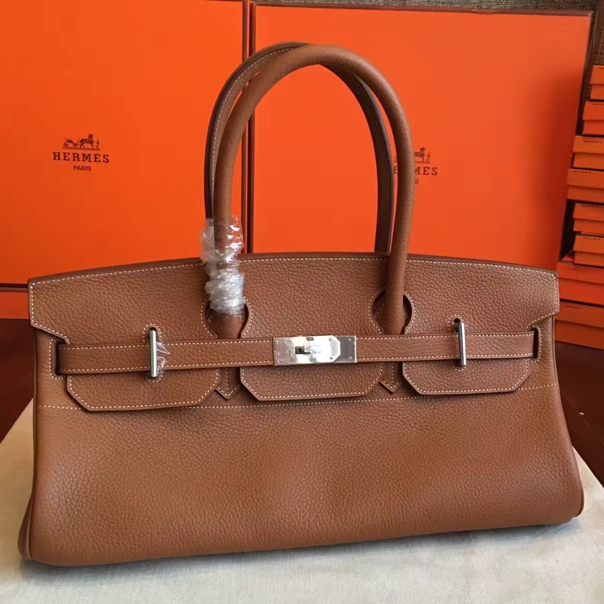 Replica Hermes JPG Borsa A Tracolla Birkin 42cm Marrone Outlet Online Italia
