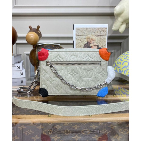 Replica Bauletto Louis Vuitton Mini Soft M81606 grigio chiaro Imitazioni Outlet Online
