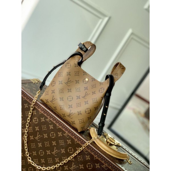 Replica Borsa shopping Louis Vuitton Atlantis BB M46816 Monogram sul retro Imitazioni Outlet Online