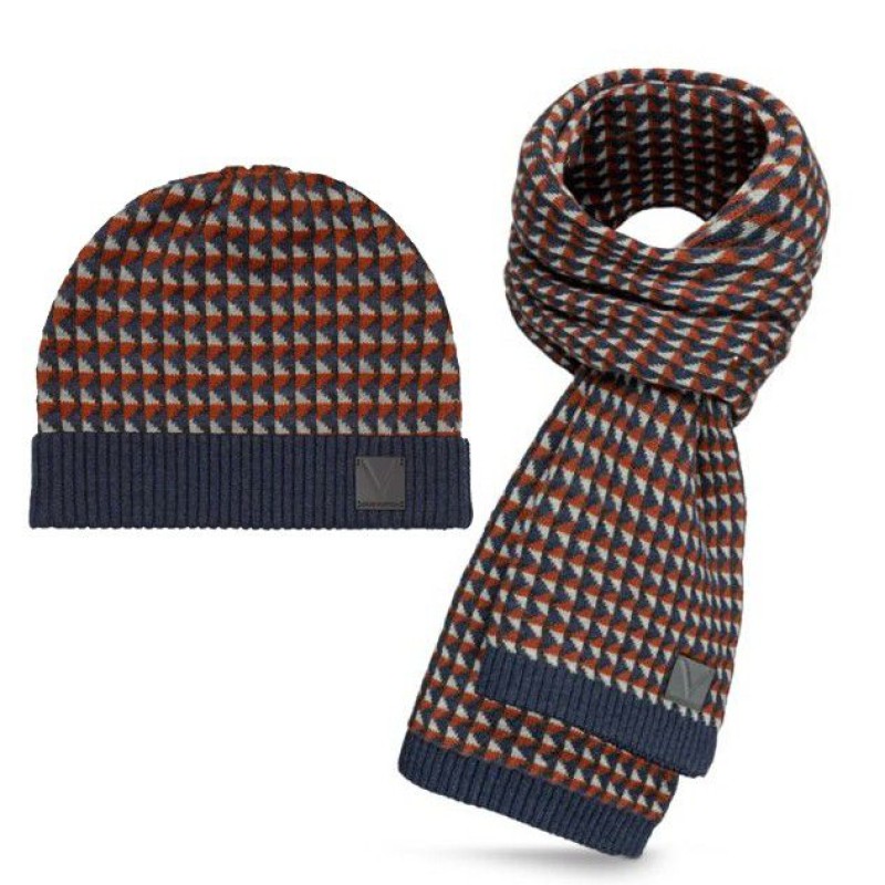 Replica Louis Vuitton Wallpaper sciarpa e cappello M75371 Imitazioni Outlet  Online