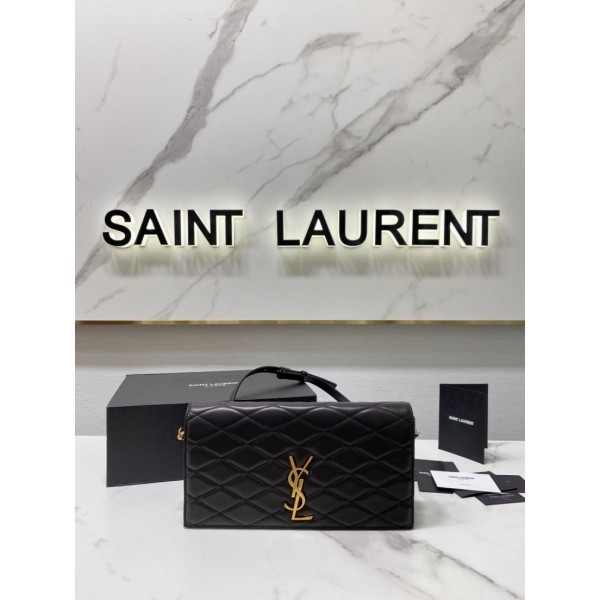 Replica Borsa a tracolla YSL Saint Laurent nera Outlet Online Italia