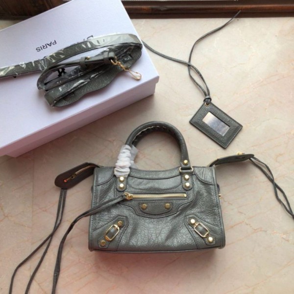Replica Balenciaga 295S Classic Mini City Gold Imitazioni Outlet Online Italia