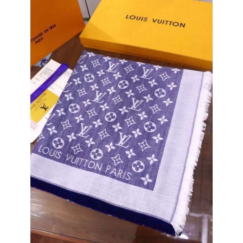 Scialle Louis Vuitton monogram denim  Louis vuitton monogram, Louis vuitton,  Scialle