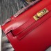 Replica Borse Hermes Kelly Pochette In Red Box in pelle di vitello Falso Outlet Online